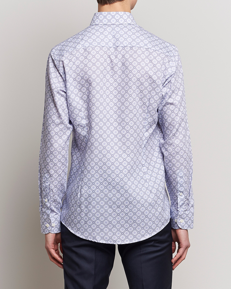 Heren | Overhemden | Eton | Medallon Twill Shirt Mid Blue