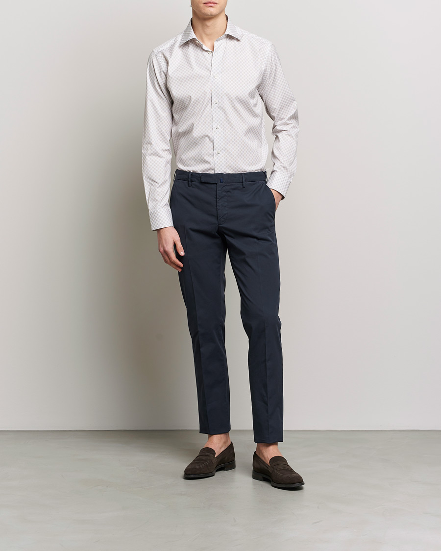 Heren | Overhemden | Eton | Signature Poplin Shirt Brown