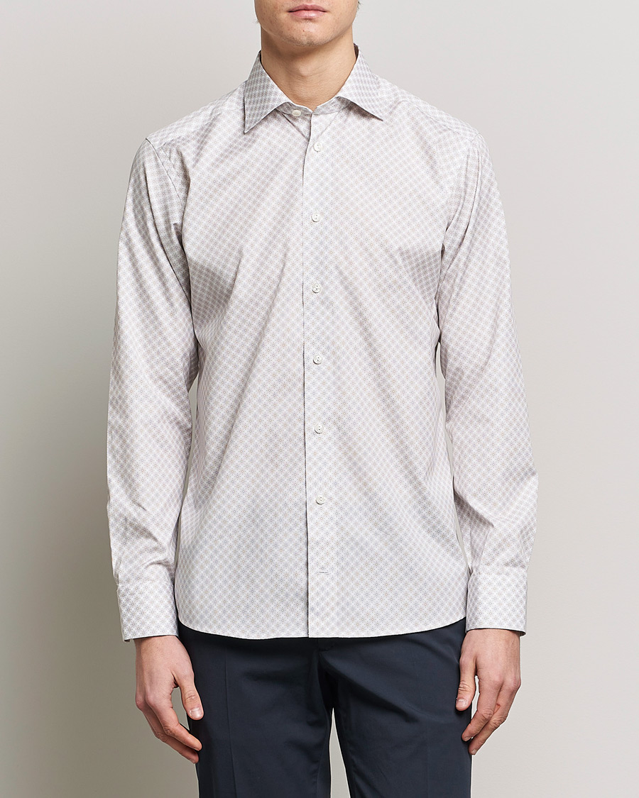 Heren | Overhemden | Eton | Signature Poplin Shirt Brown