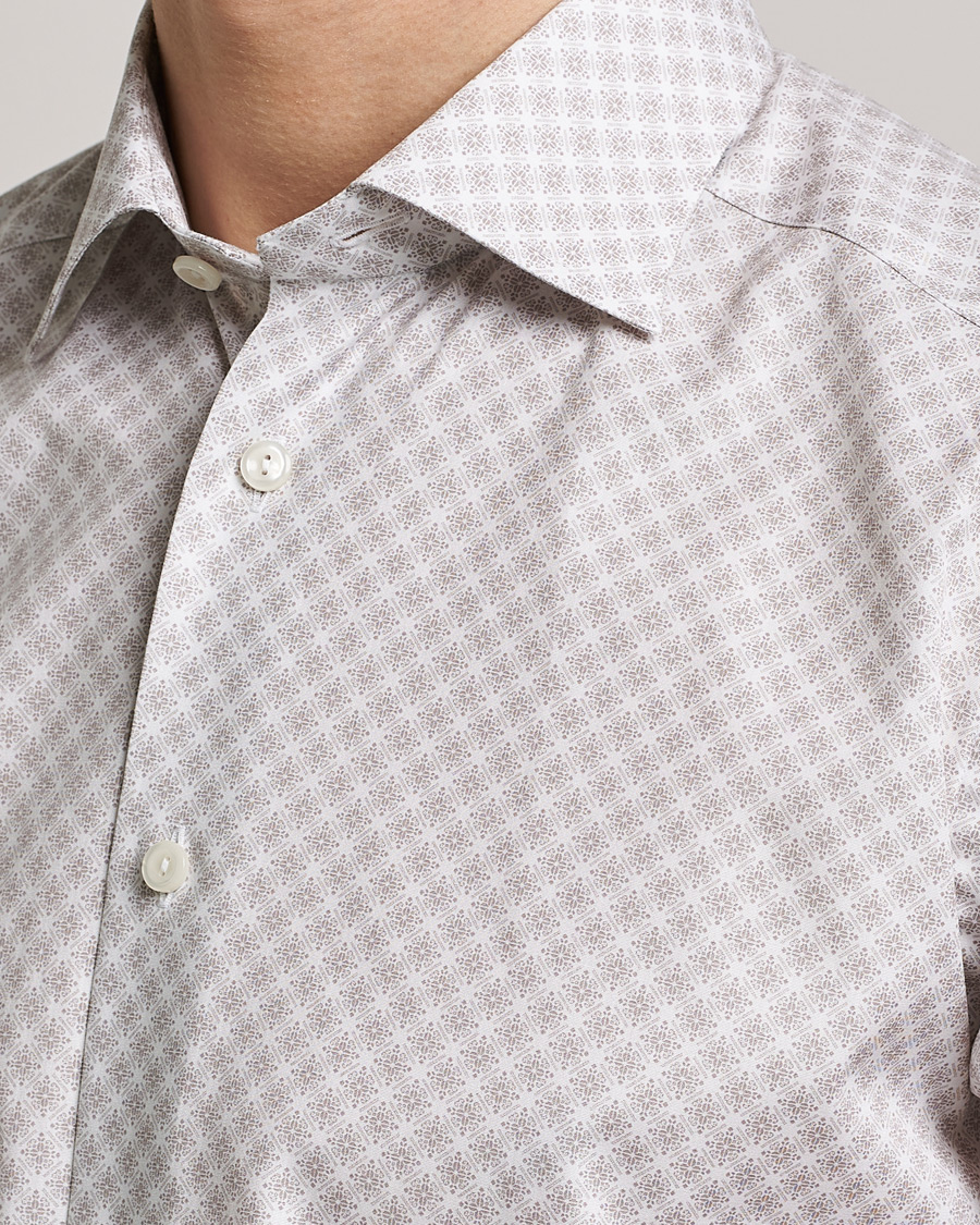 Heren | Overhemden | Eton | Signature Poplin Shirt Brown
