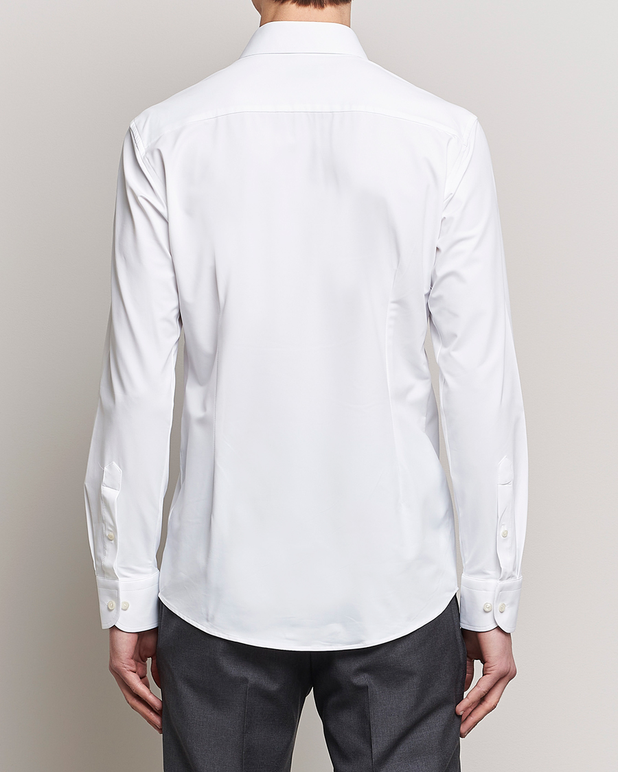 Heren | Overhemden | Eton | Slim Fit Four Way Stretch Shirt White