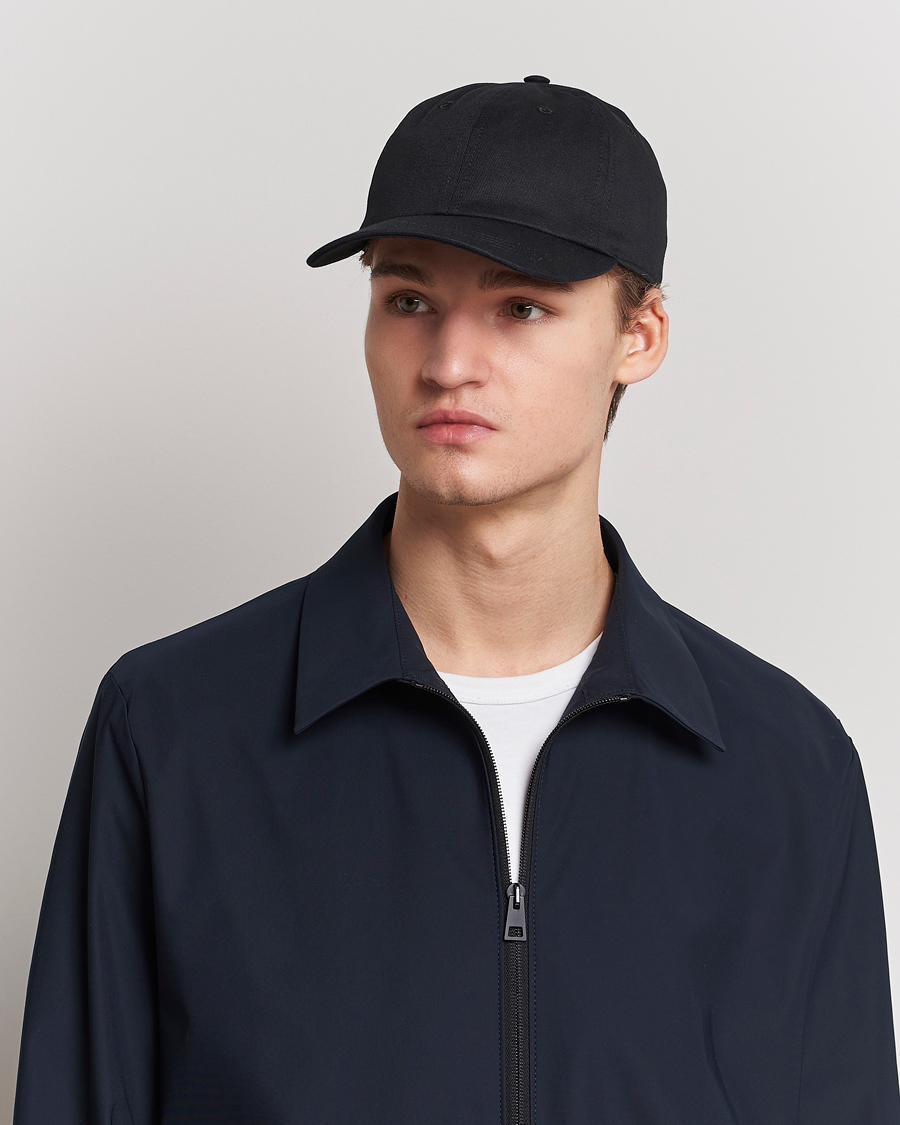 Heren | Eton Cotton Baseball Cap Black | Eton | Cotton Baseball Cap Black