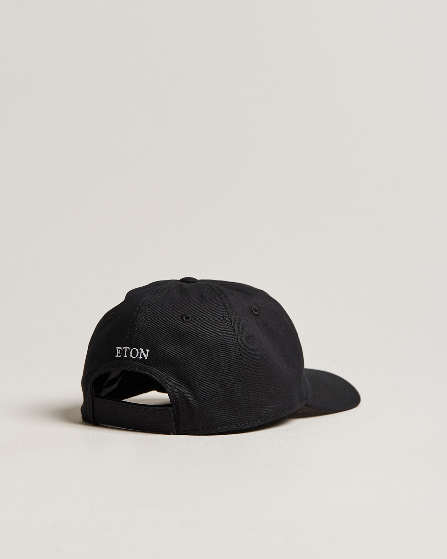Heren | Eton Cotton Baseball Cap Black | Eton | Cotton Baseball Cap Black