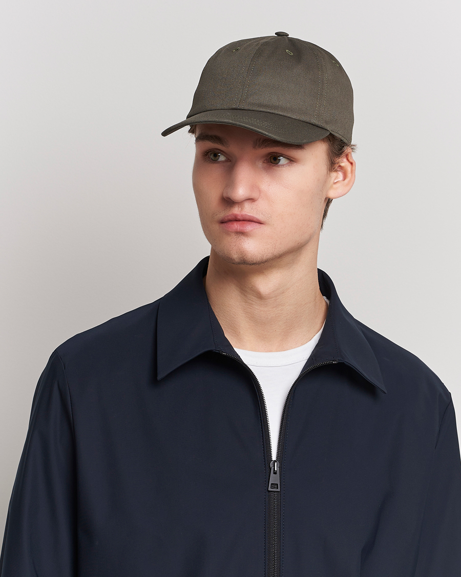 Heren | Eton Cotton Baseball Cap Green | Eton | Cotton Baseball Cap Green