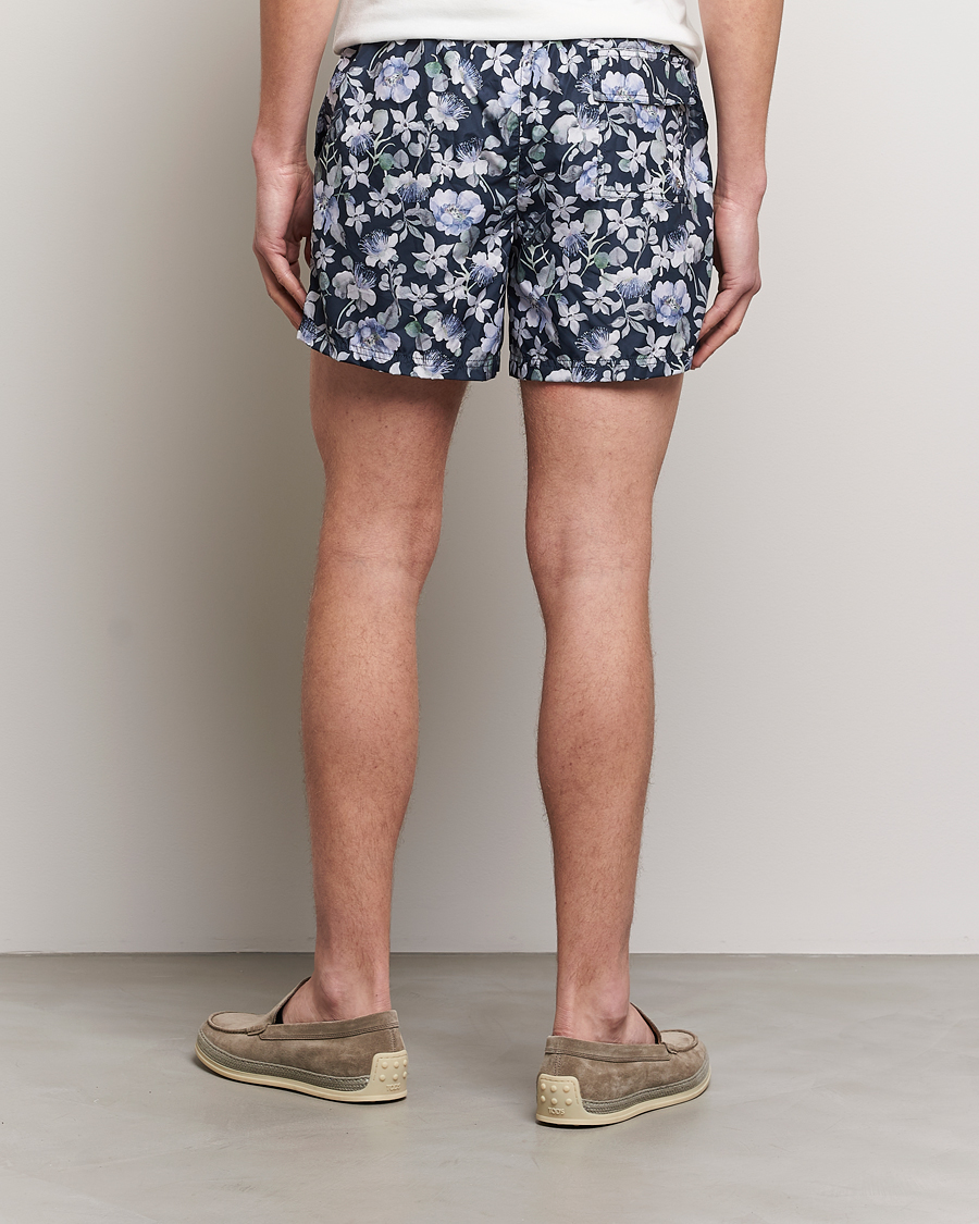 Heren | Zwembroek | Eton | Floral Swim Shorts Navy Blue