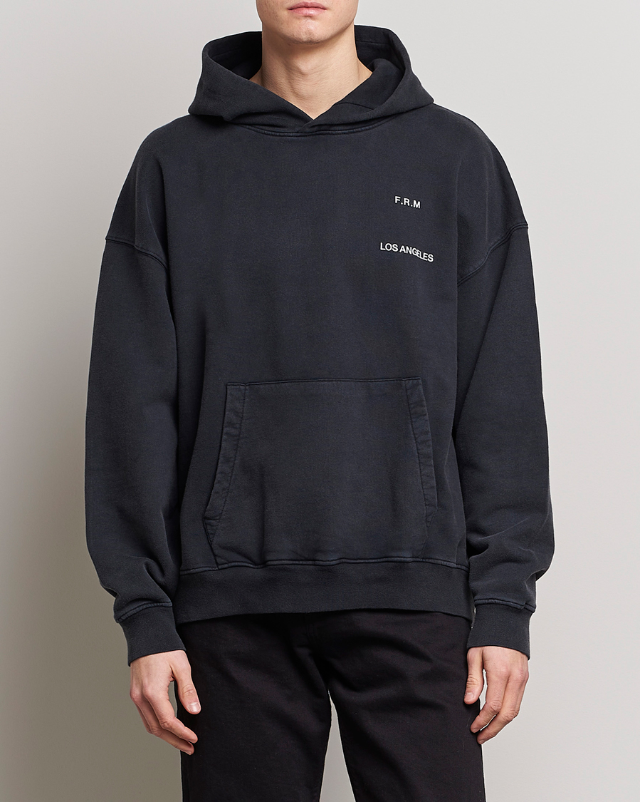 Heren | Truien | FRAME | Faded Washed Coton Hoodie Black