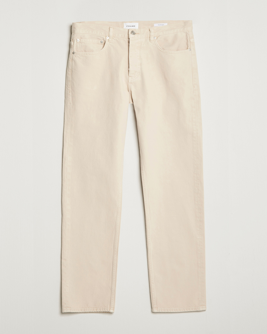 Heren | Jeans | FRAME | The Straight Jean White Beige