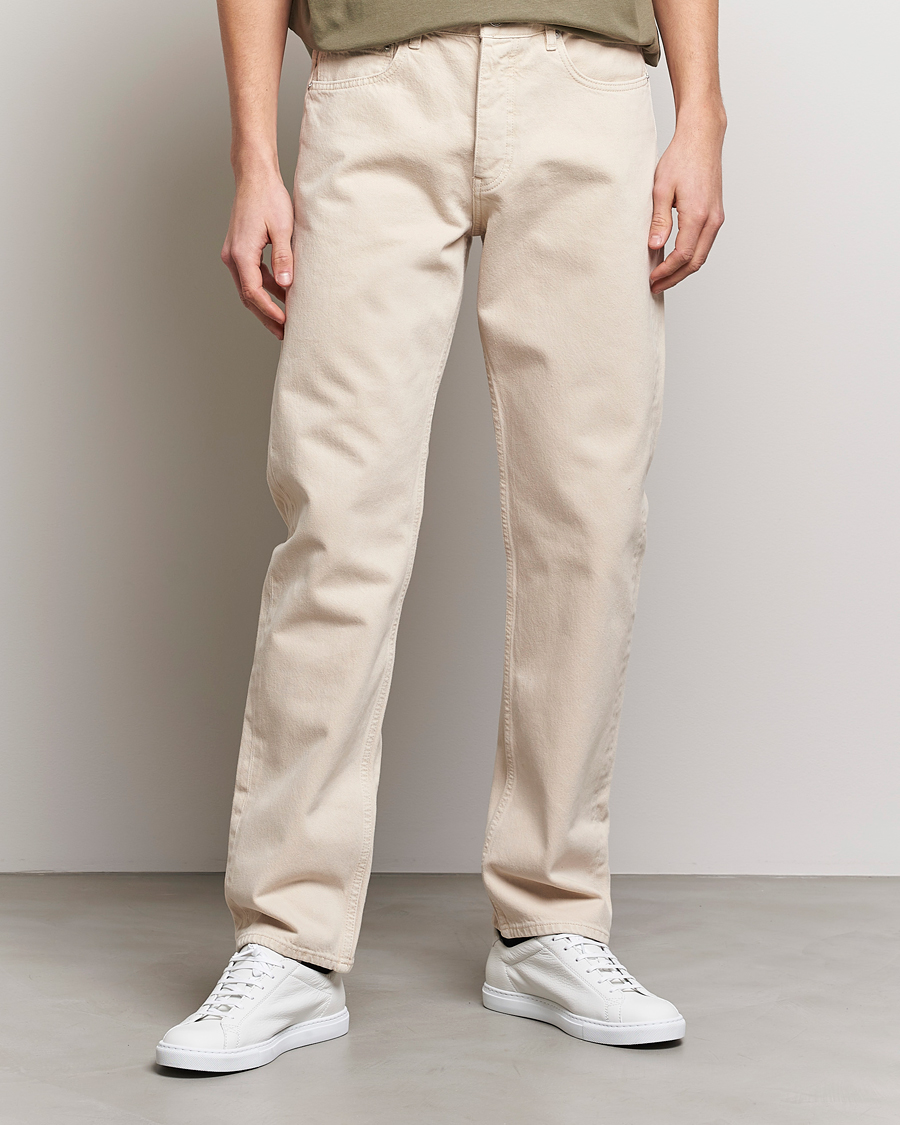 Heren | Jeans | FRAME | The Straight Jean White Beige