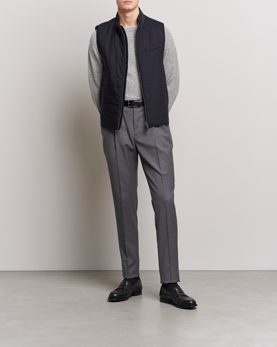 Heren | Gilets | Canali | Impeccabile Padded Gilet Navy