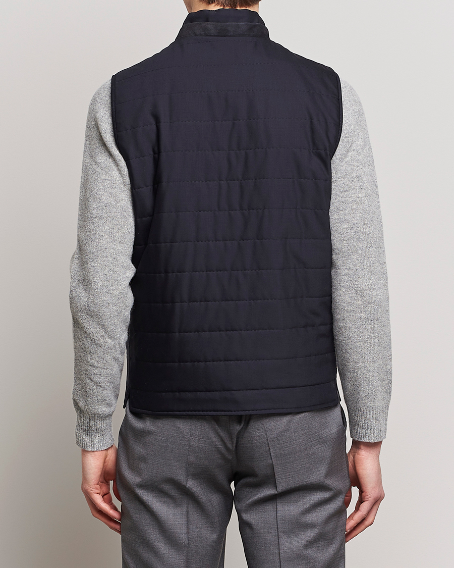 Heren | Gilets | Canali | Impeccabile Padded Gilet Navy