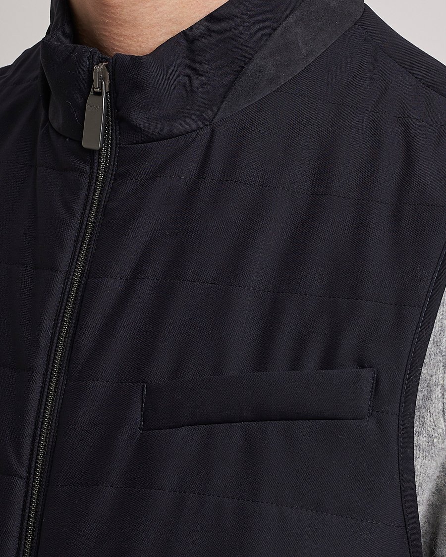 Heren | Gilets | Canali | Impeccabile Padded Gilet Navy