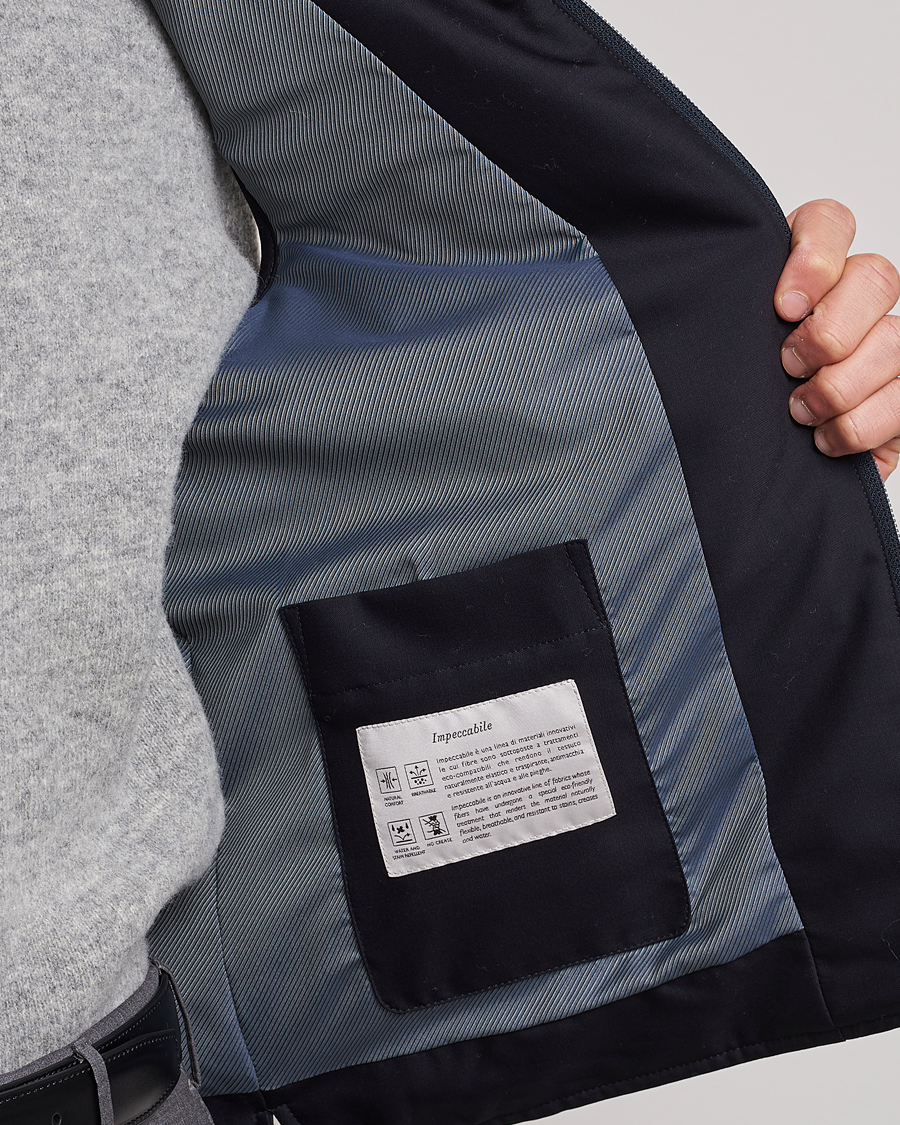 Heren | Gilets | Canali | Impeccabile Padded Gilet Navy