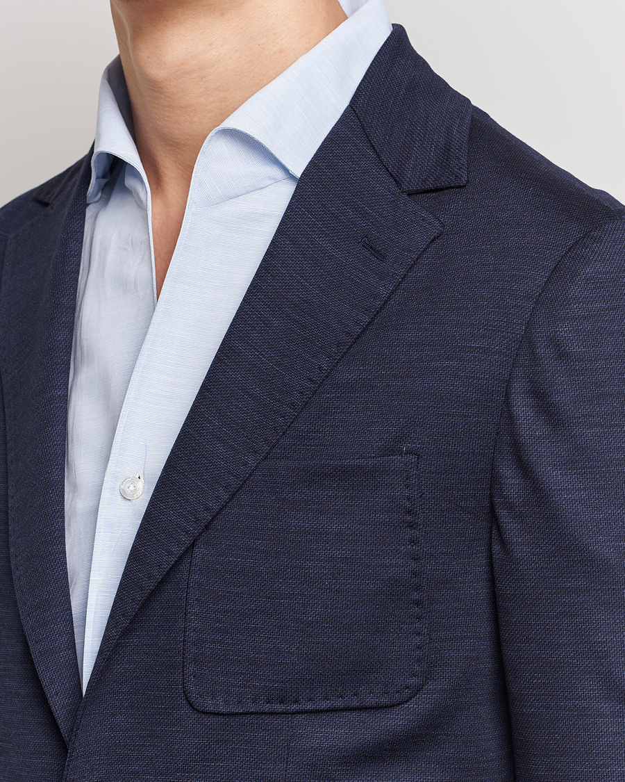 Heren | Blazers | Canali | Wool Jersey Blazer Navy