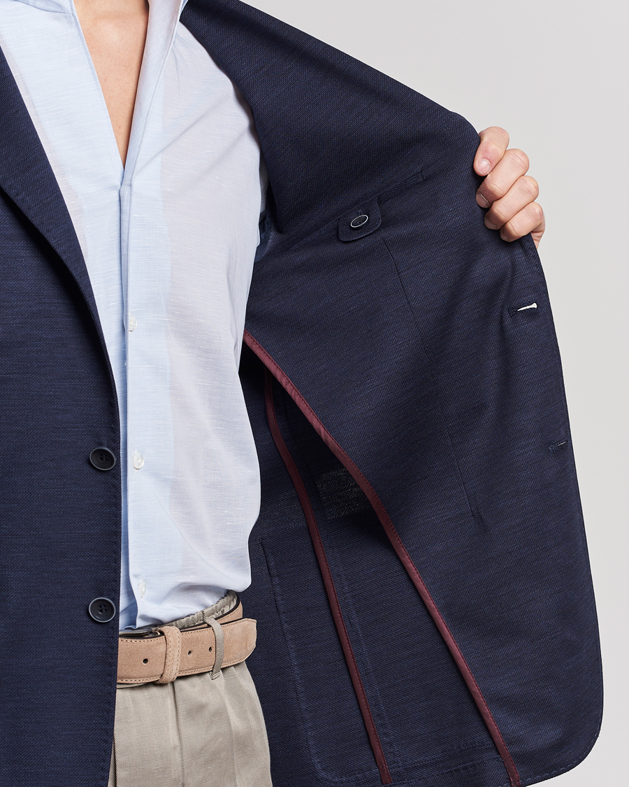 Heren | Blazers | Canali | Wool Jersey Blazer Navy