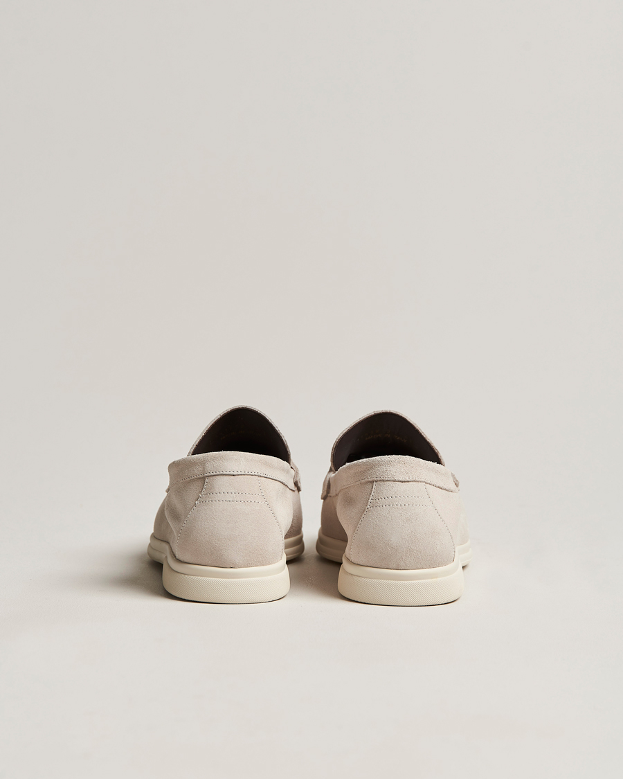 Heren | Canali Summer Loafers Light Beige Suede | Canali | Summer Loafers Light Beige Suede
