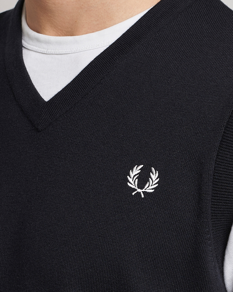 Heren | Truien | Fred Perry | Classic V-Neck Tank Black