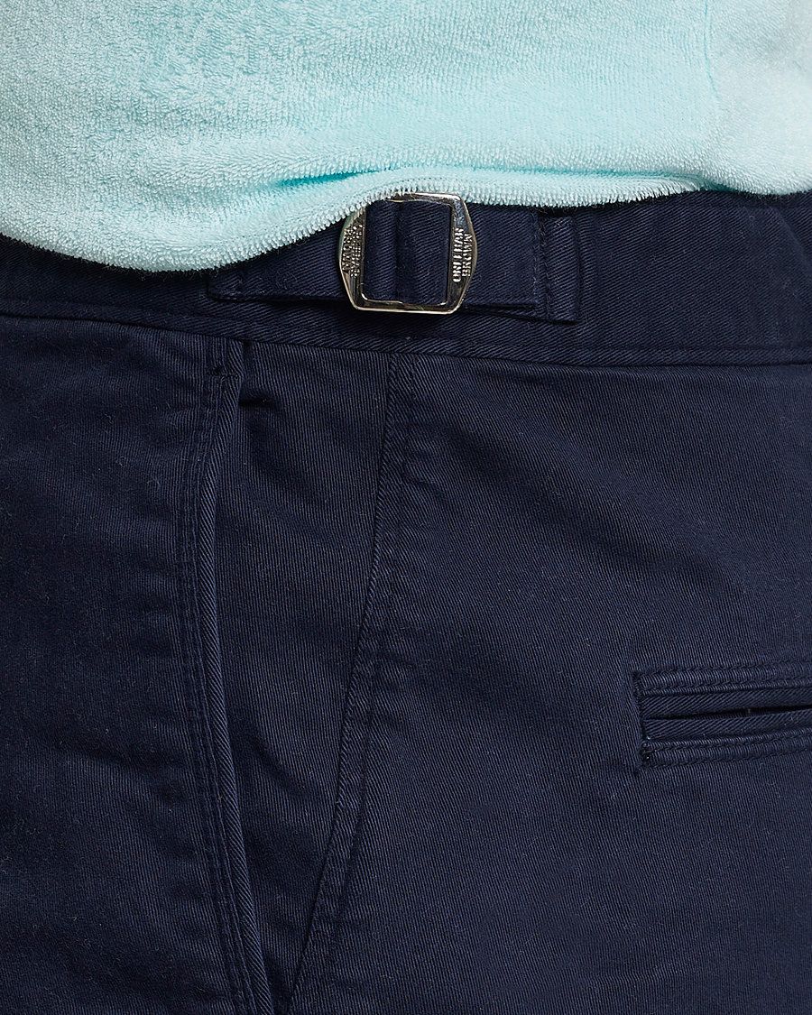 Heren | Korte broek | Orlebar Brown | Bulldog Cotton Stretch Twill Shorts Dark Navy