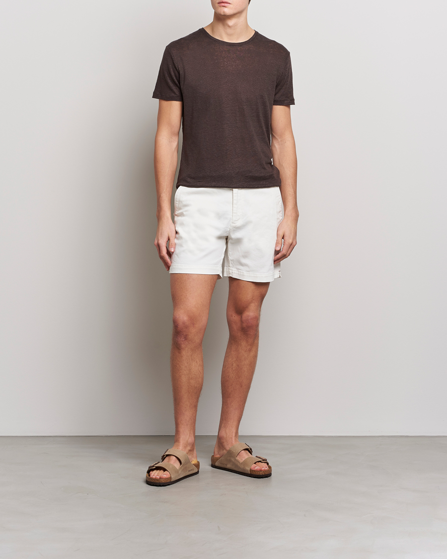 Heren | Korte broek | Orlebar Brown | Bulldog Cotton Stretch Twill Shorts Sea Mist