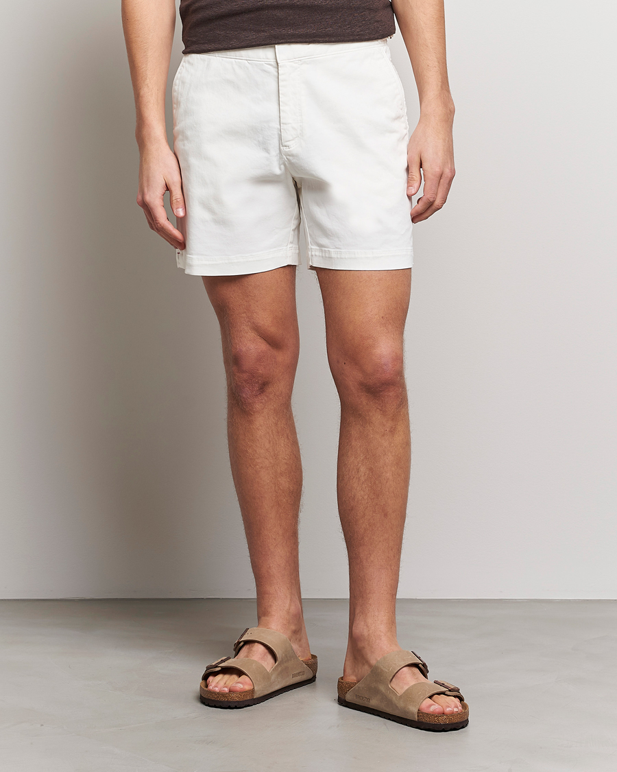 Heren | Korte broek | Orlebar Brown | Bulldog Cotton Stretch Twill Shorts Sea Mist