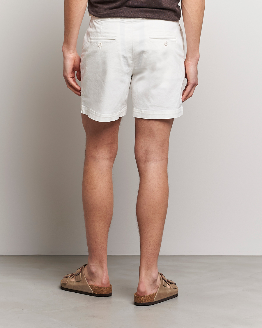Heren | Korte broek | Orlebar Brown | Bulldog Cotton Stretch Twill Shorts Sea Mist