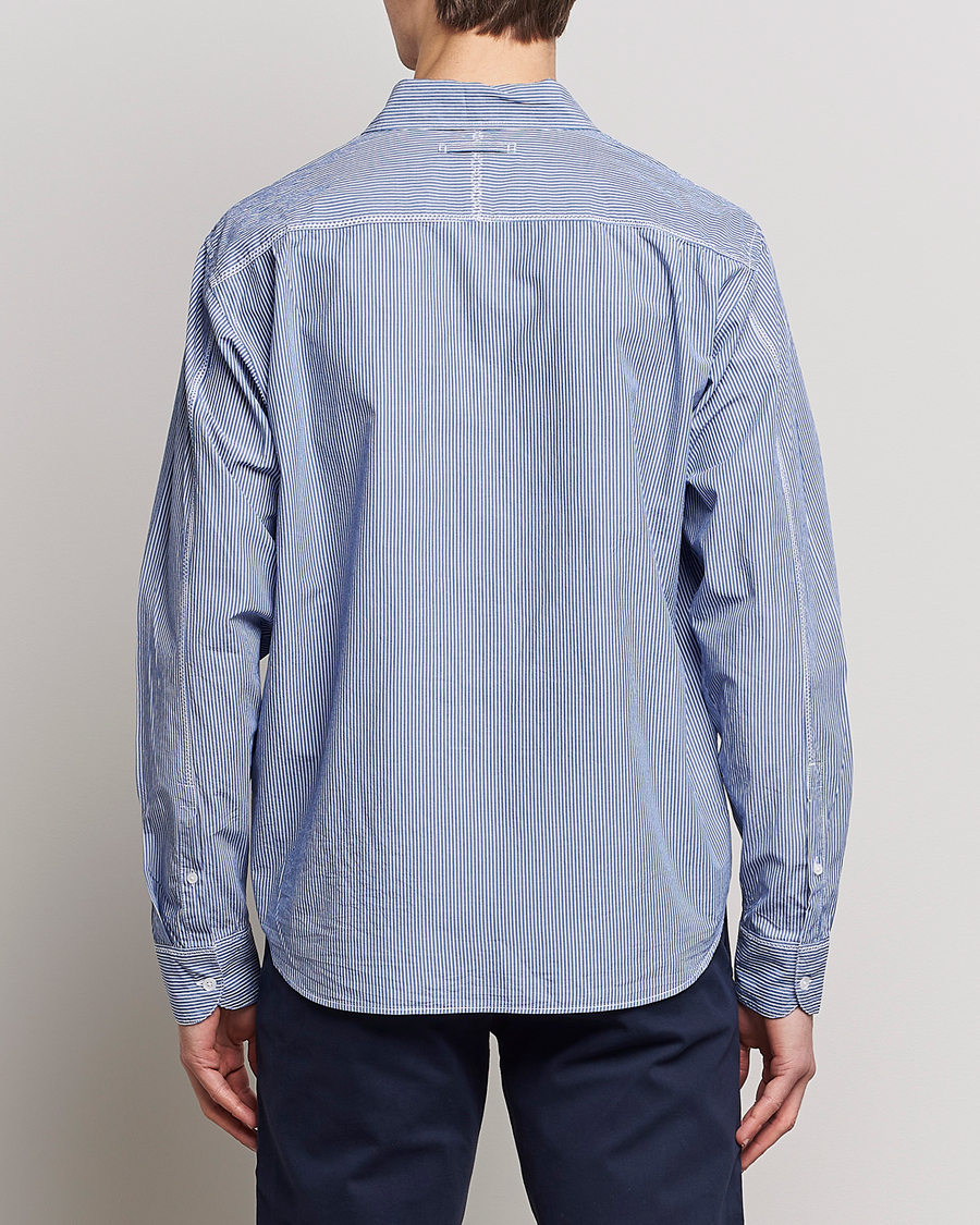 Heren | Overhemden | Orlebar Brown | Grasmoor Relaxed Fit Striped Shirt Navy/White