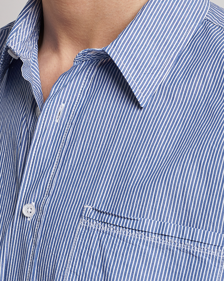 Heren | Overhemden | Orlebar Brown | Grasmoor Relaxed Fit Striped Shirt Navy/White