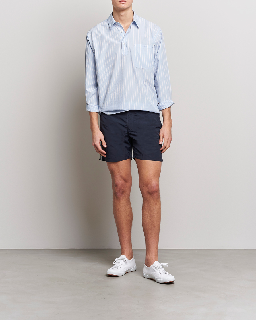 Heren | Overhemden | Orlebar Brown | Shanklin Relaxed Fit Overhead Shirt Serenity Blue