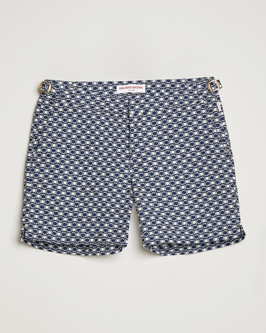 Heren | Zwembroek | Orlebar Brown | Bulldog Tela Jacquard Swimshorts Night Iris