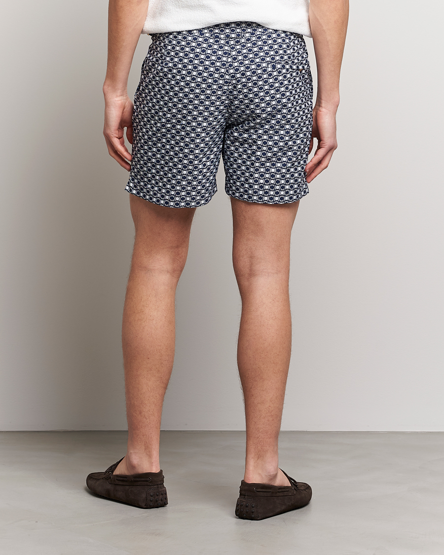 Heren | Zwembroek | Orlebar Brown | Bulldog Tela Jacquard Swimshorts Night Iris