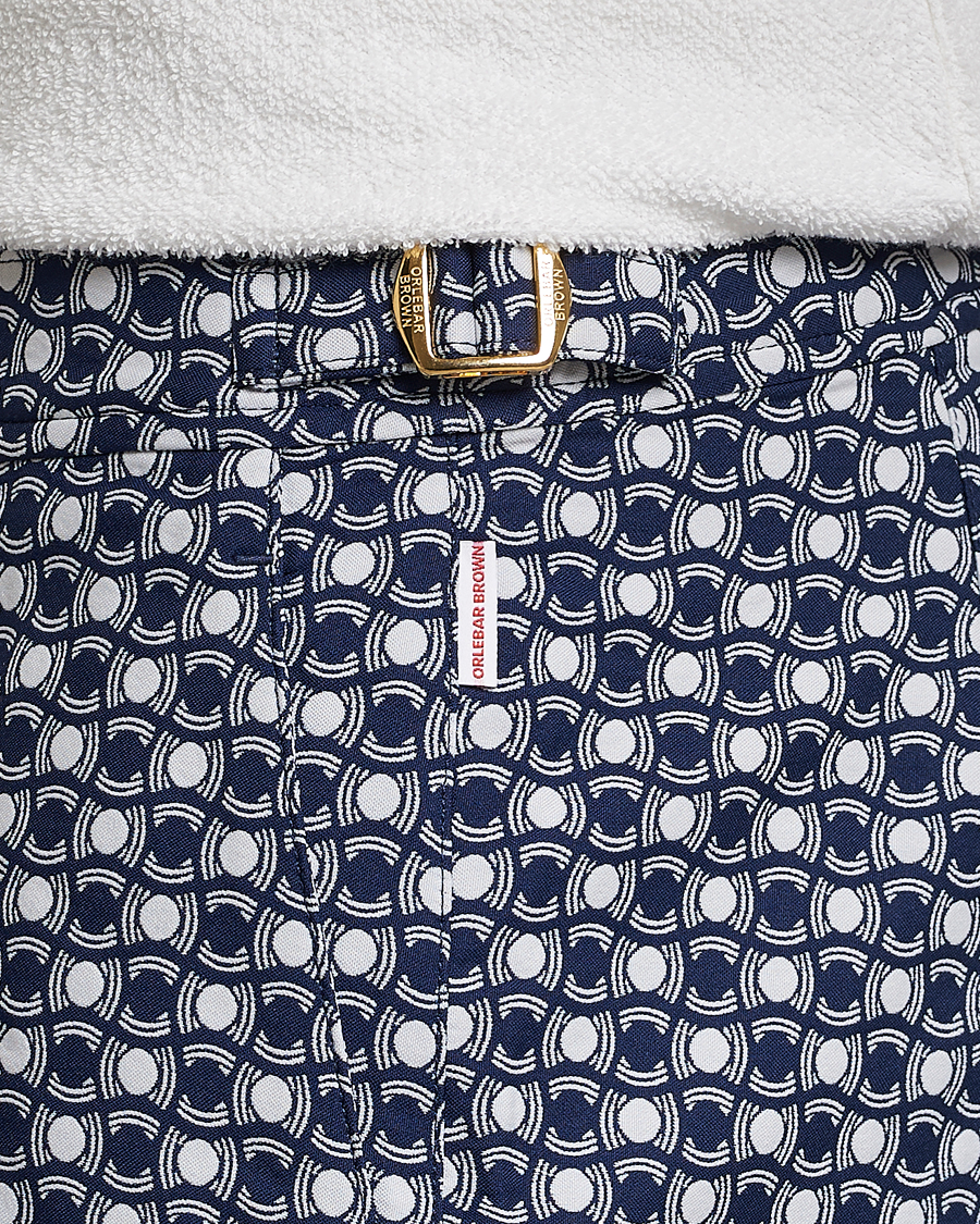Heren | Zwembroek | Orlebar Brown | Bulldog Tela Jacquard Swimshorts Night Iris