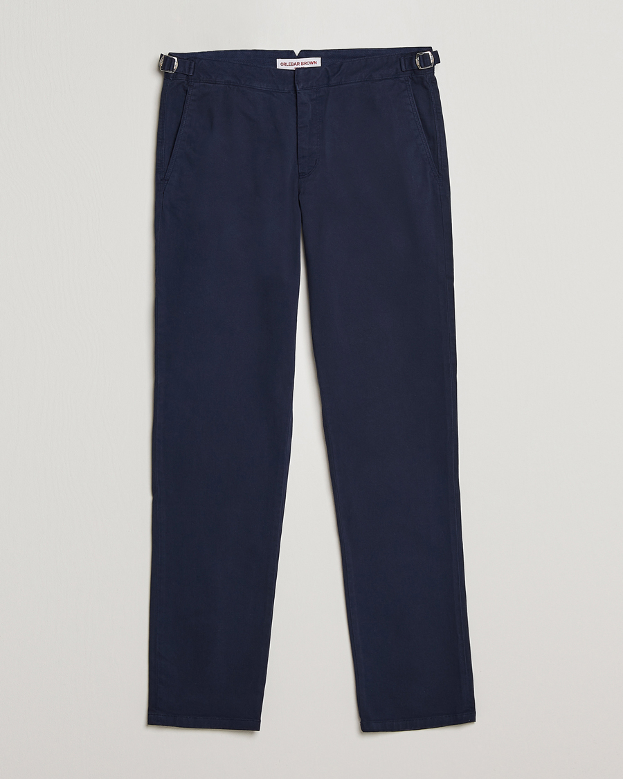 Heren | Broeken | Orlebar Brown | Fallon Cotton Stretch Trousers Dark Navy