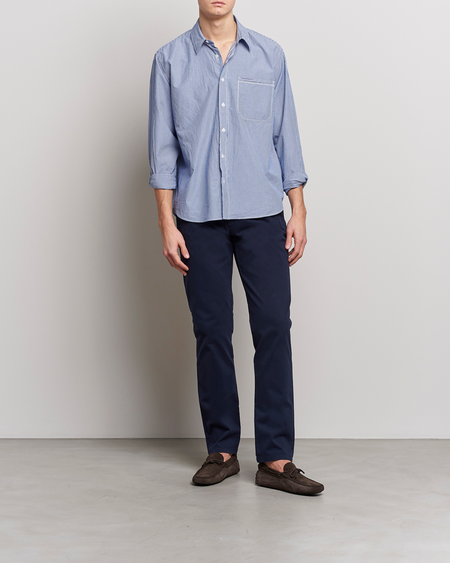 Heren | Broeken | Orlebar Brown | Fallon Cotton Stretch Trousers Dark Navy