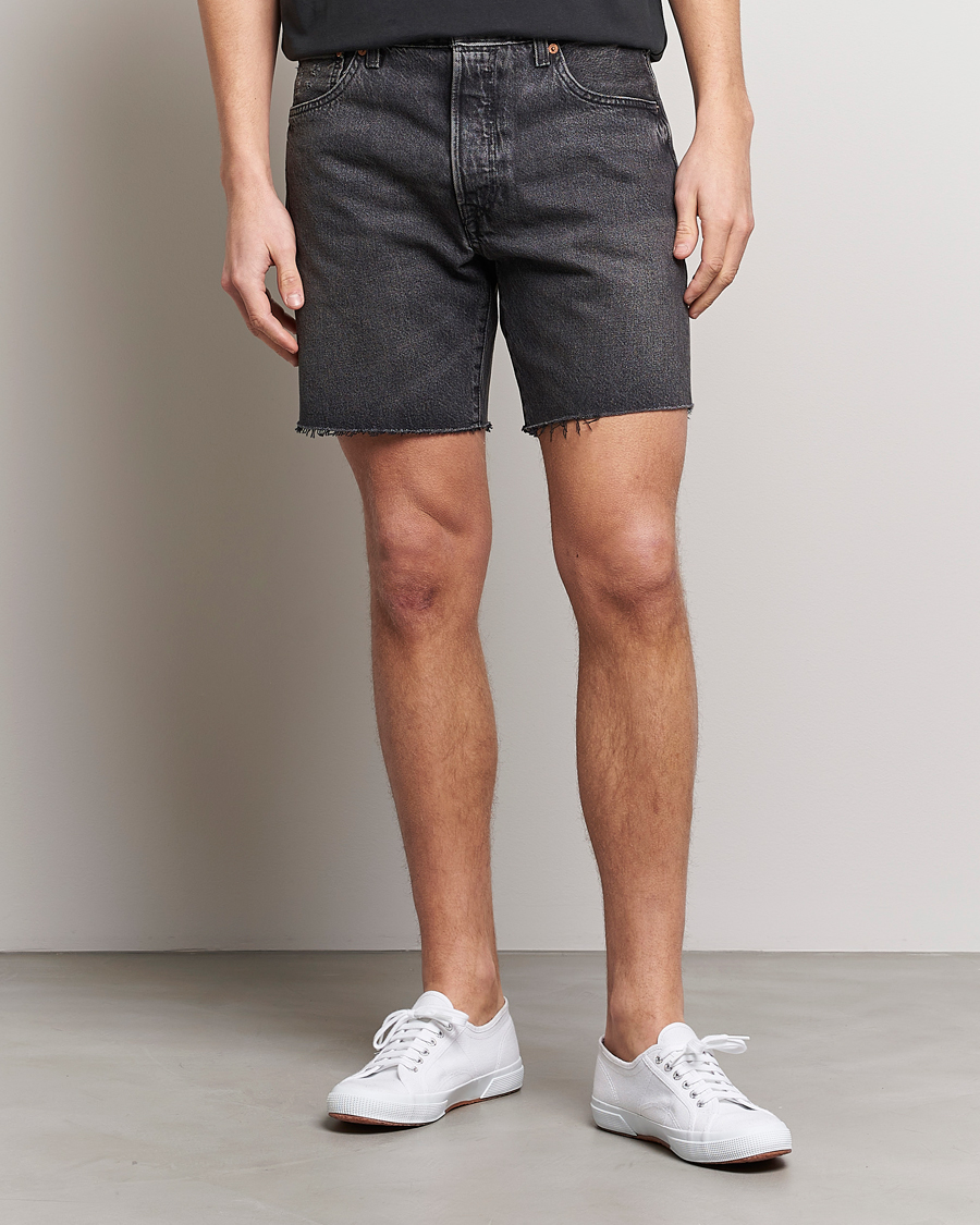 Heren | Korte broek | Levi's | 501 93 Denim Shorts Black Worn In