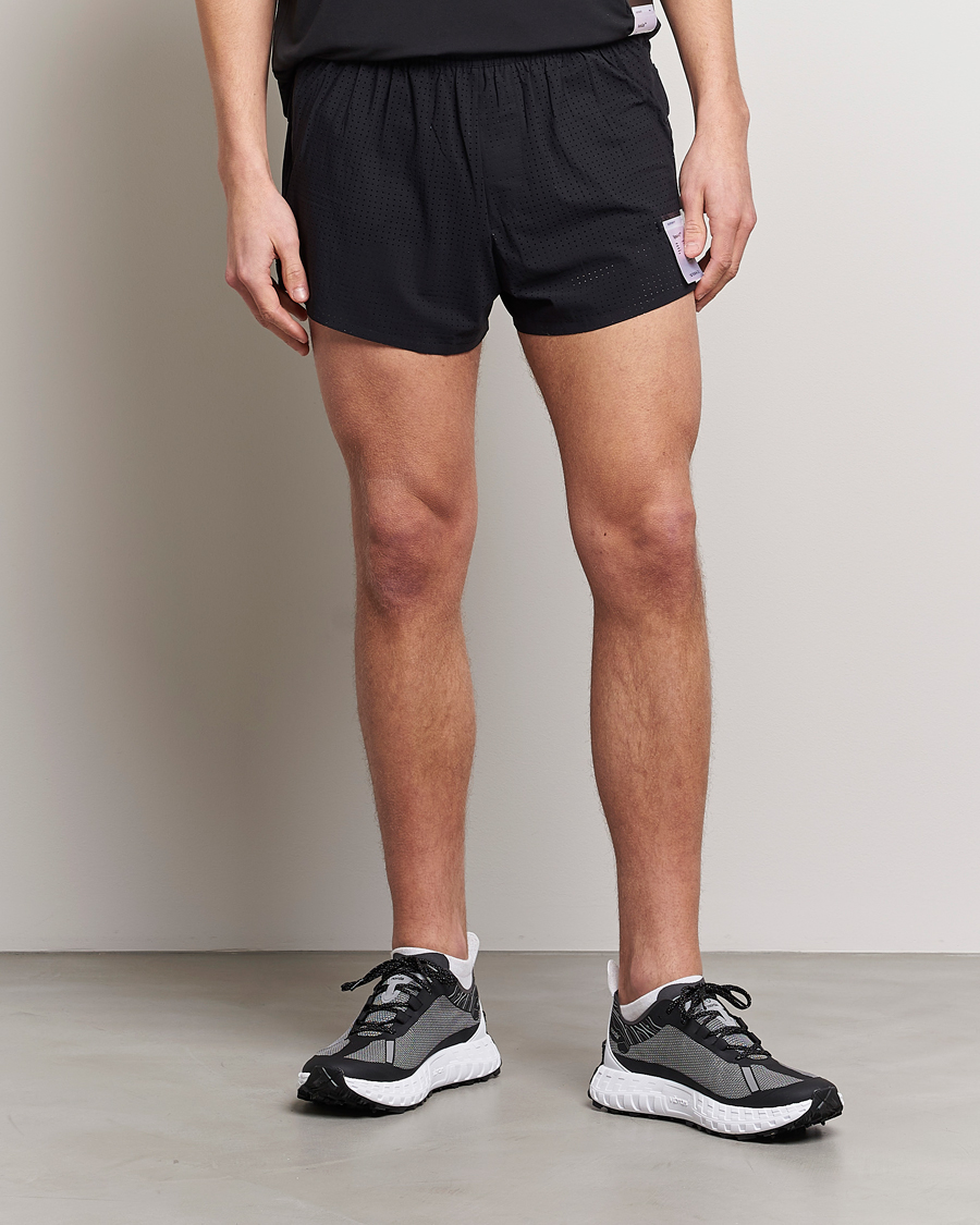 Heren | Running | Satisfy | Space-O 2.5 Inch Shorts Black