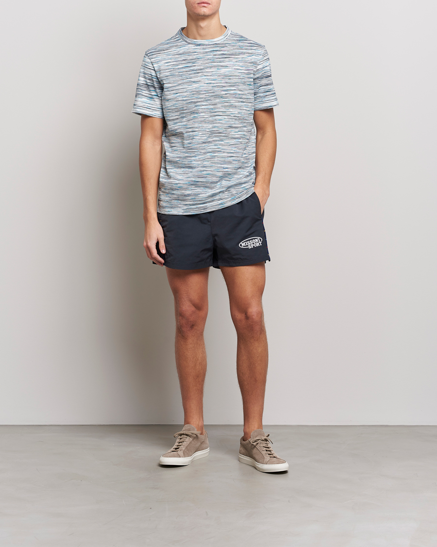 Heren | T-shirts | Missoni | Fiammato T-Shirt Light Blue