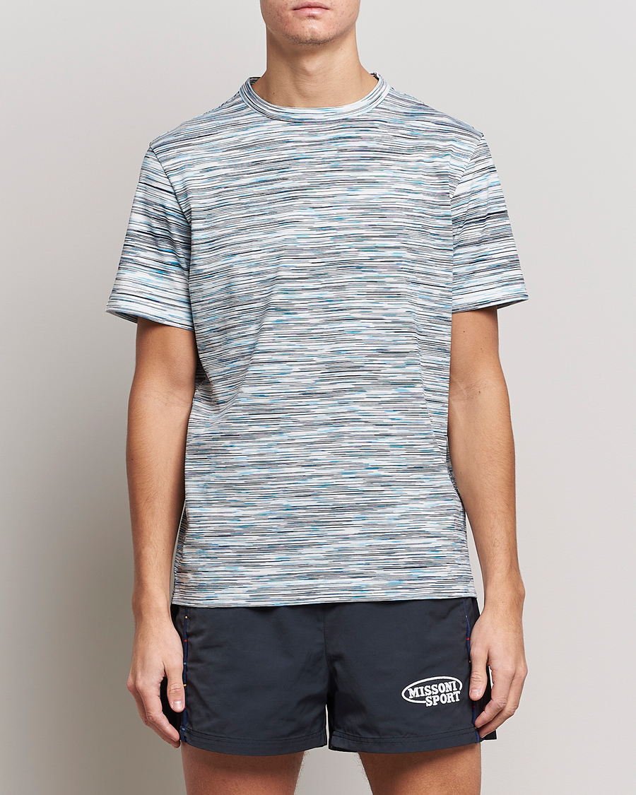 Heren | T-shirts | Missoni | Fiammato T-Shirt Light Blue