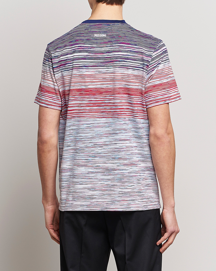 Heren | T-shirts | Missoni | Space Dye T-Shirt Violet/Light Blue