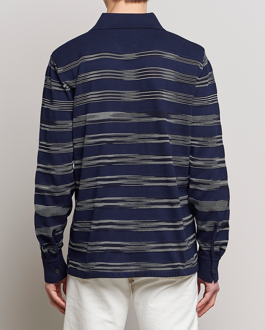Heren | Overhemden | Missoni | Space Dye Knitted Shirt Black/Navy