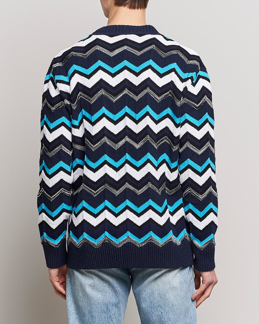 Heren | Truien | Missoni | Maxi Cardigan  Navy/White