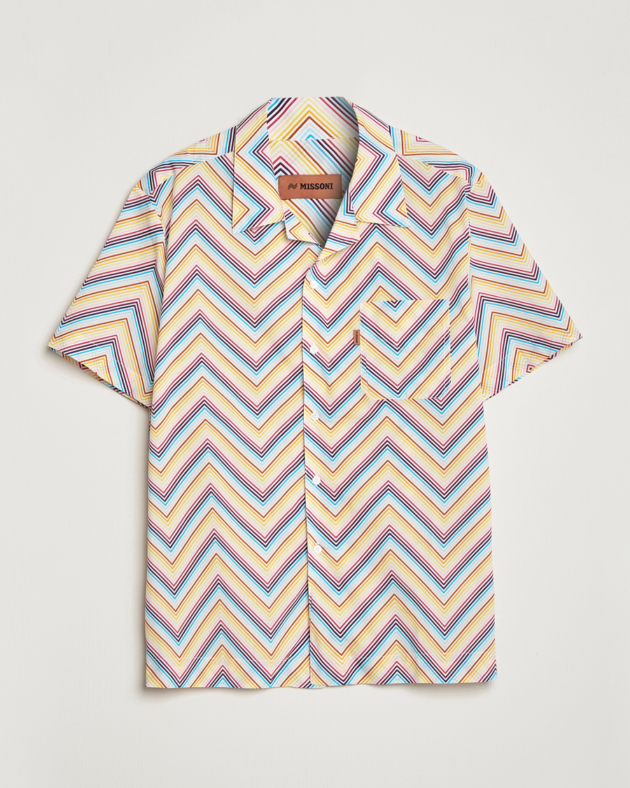 Heren | Overhemden | Missoni | Zig Zag Short Sleeve Shirt Multicolor