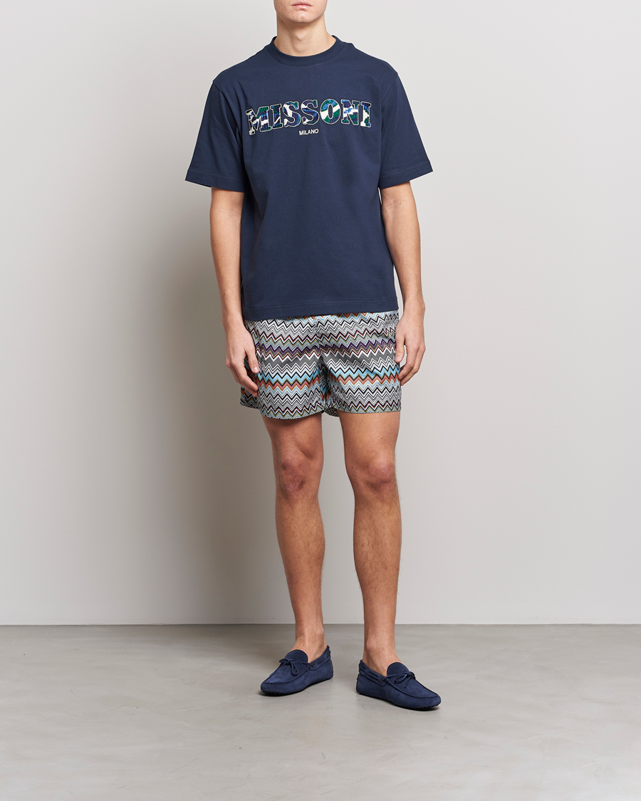 Heren | Zwembroek | Missoni | Zig Zag Swim Trunks Grey/Violet