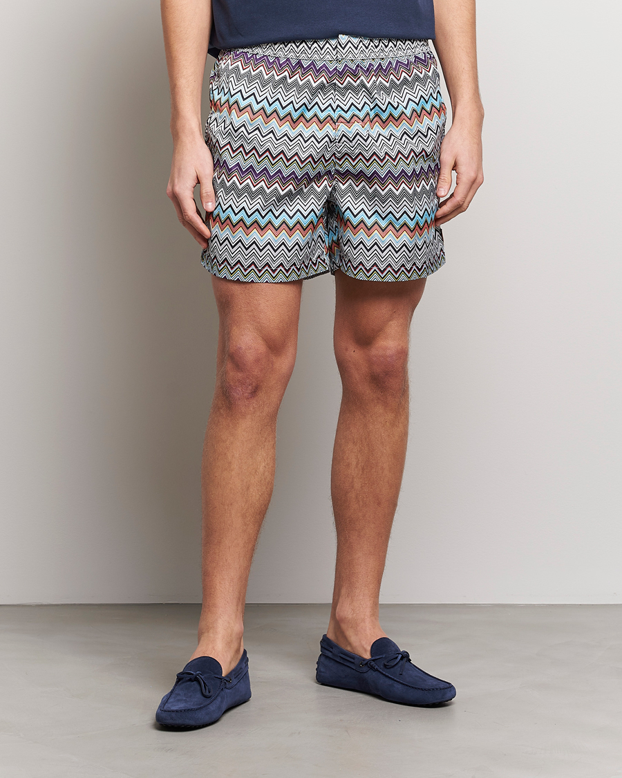 Heren | Zwembroek | Missoni | Zig Zag Swim Trunks Grey/Violet