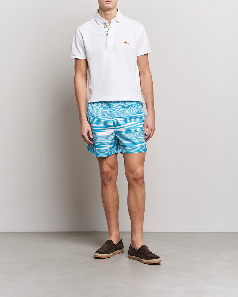 Heren | Zwembroek | Missoni | Space Dye Swim Trunks Light Blue