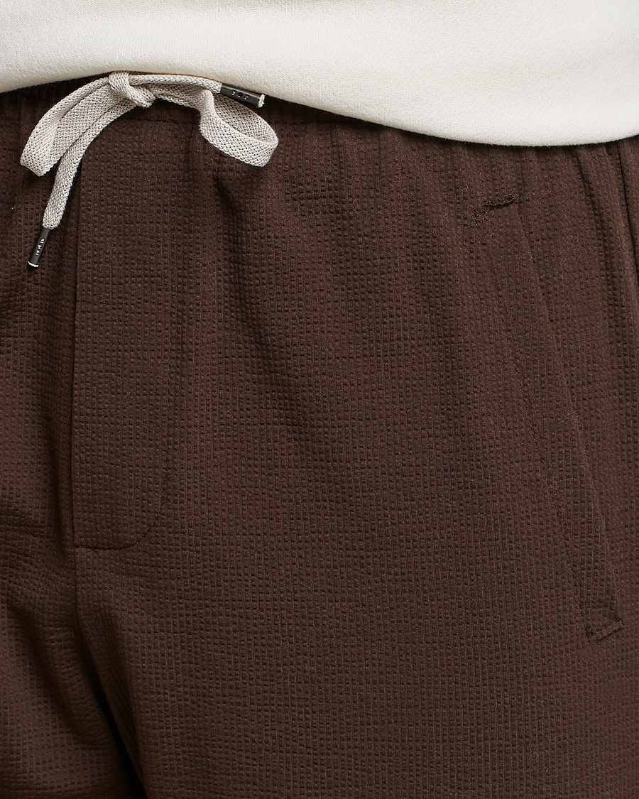 Heren | Broeken | Harris Wharf London | Coolmax Seersucker Trouser Brown