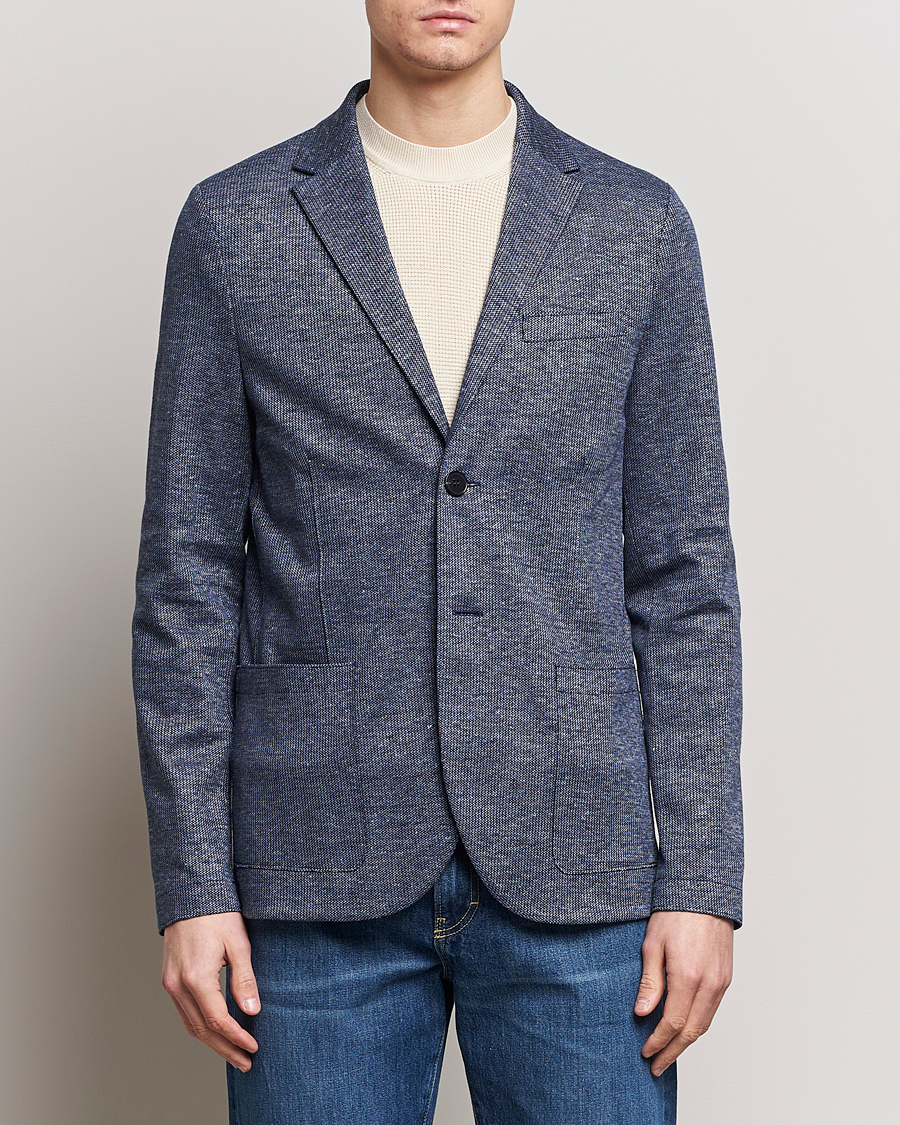 Heren | Afdelingen | Harris Wharf London | Linen Blend Blazer Denim