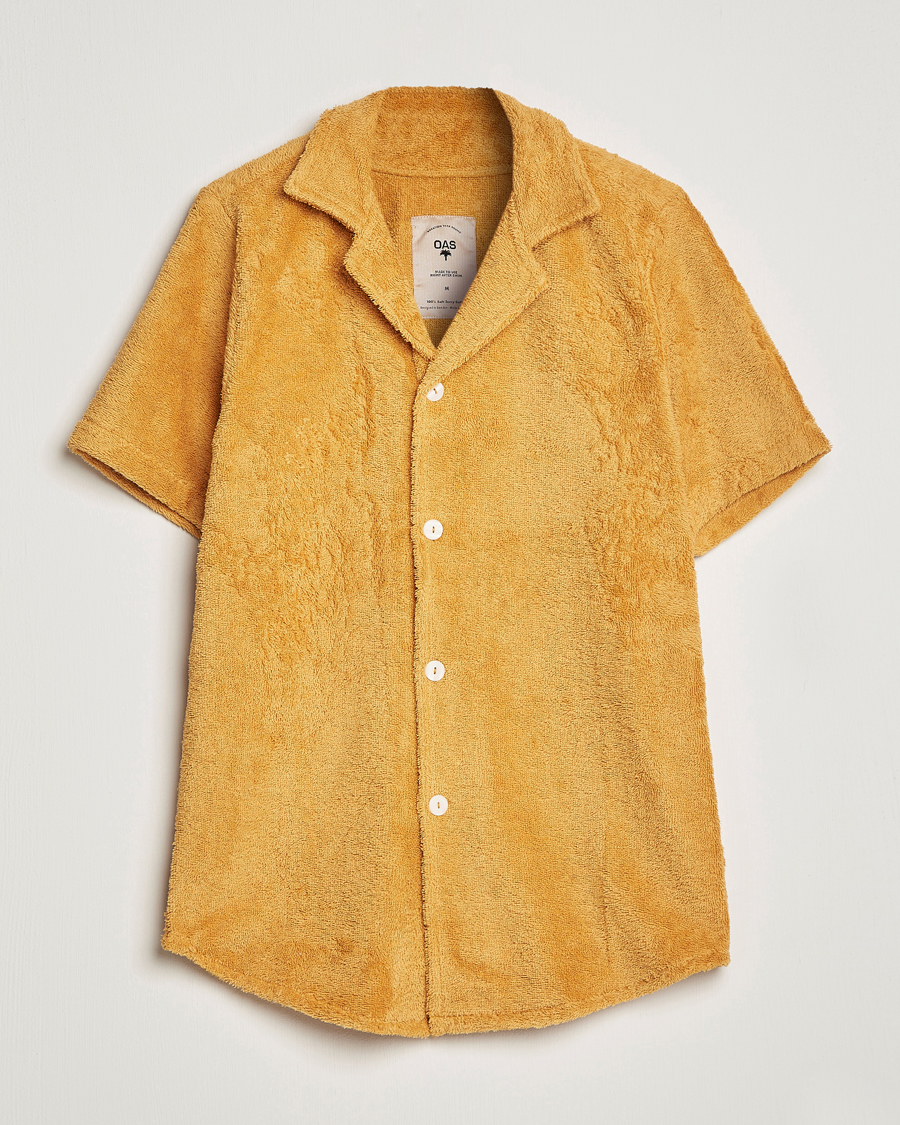 Heren | Overhemden | OAS | Cuba Ruggy Shirt Mustard