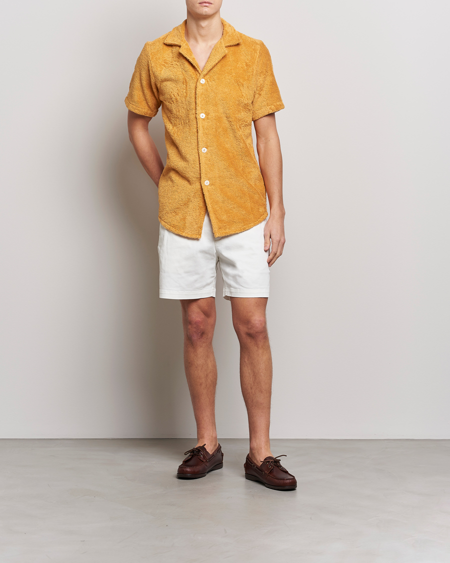 Heren | Overhemden | OAS | Cuba Ruggy Shirt Mustard