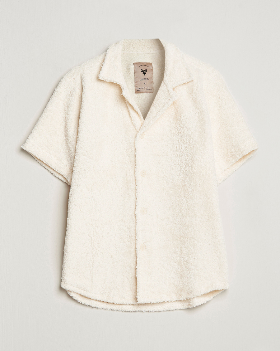 Heren | Overhemden | OAS | Cuba Ruggy Shirt Off White