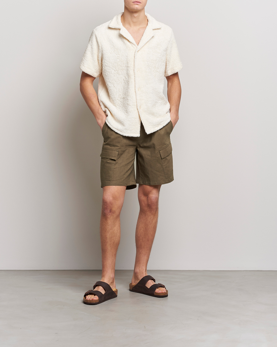 Heren | Overhemden | OAS | Cuba Ruggy Shirt Off White
