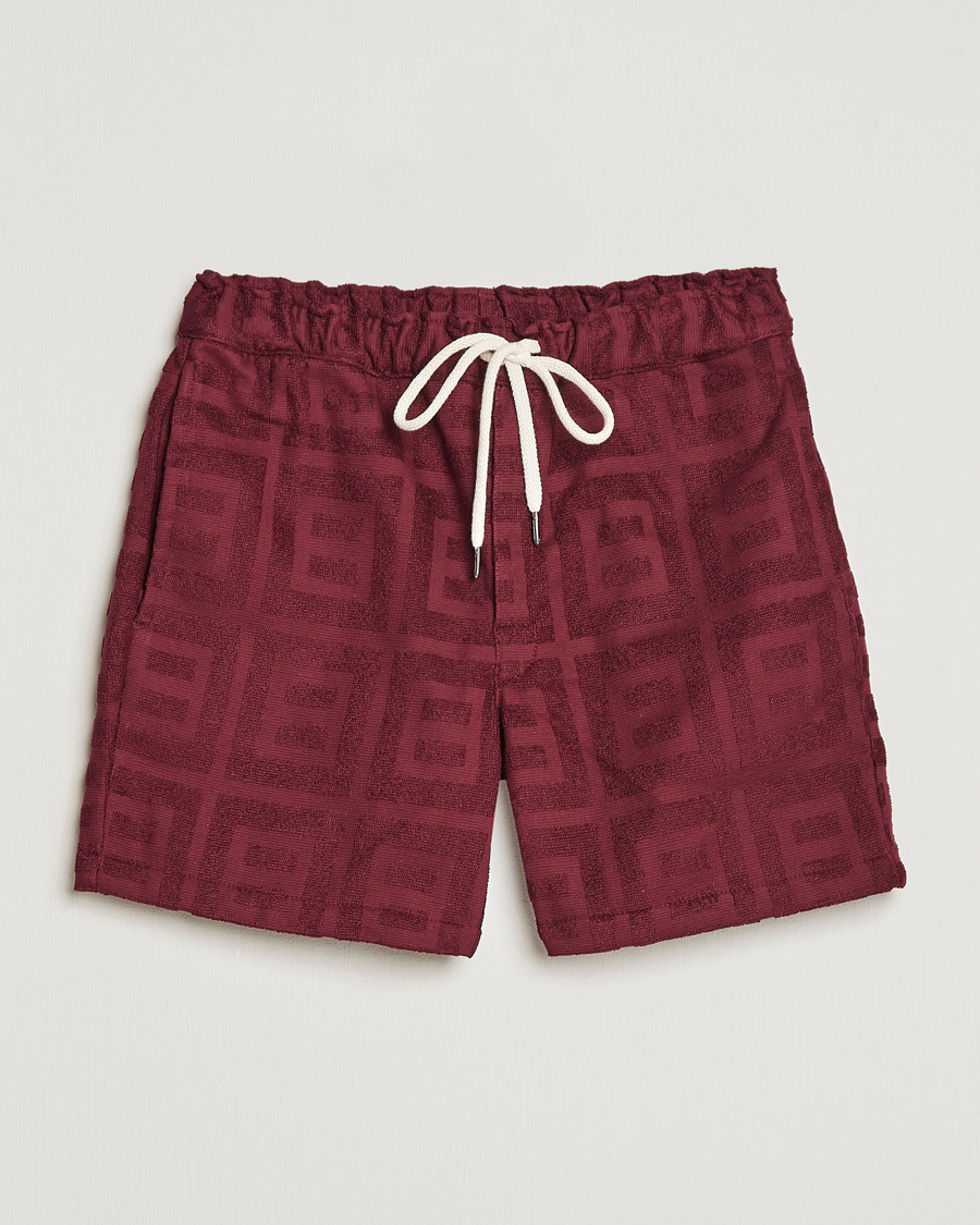 Heren | Korte broek | OAS | Terry Shorts Burgundy